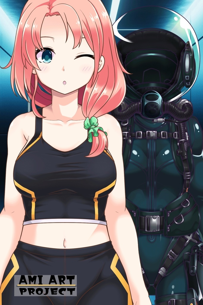 亜美ちゃんとスキューバーダイビング(リブリーザー装備編 Part2)横流しヘア Ami enjoying scuba diving - RebreatherEquipment Part2 Side-Swept Hairstyles