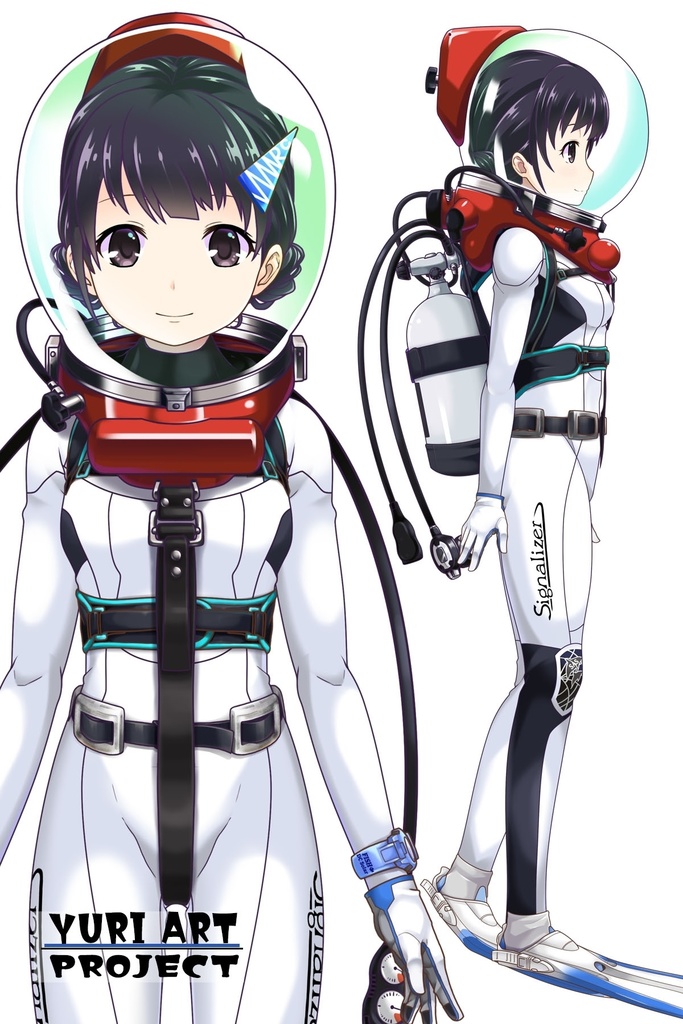 ゆりちゃんとスキューバーダイビング(LAMA bubble helmet Part5) Yuri enjoying scuba diving -LAMA bubble helmet Part5