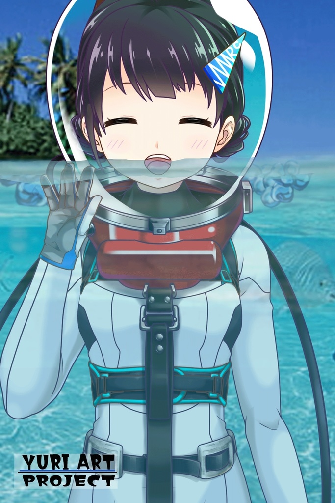 ゆりちゃんとスキューバーダイビング(LAMA bubble helmet Part5) Yuri enjoying scuba diving -LAMA bubble helmet Part5