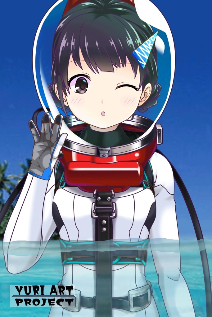 ゆりちゃんとスキューバーダイビング(LAMA bubble helmet Part5) Yuri enjoying scuba diving -LAMA bubble helmet Part5