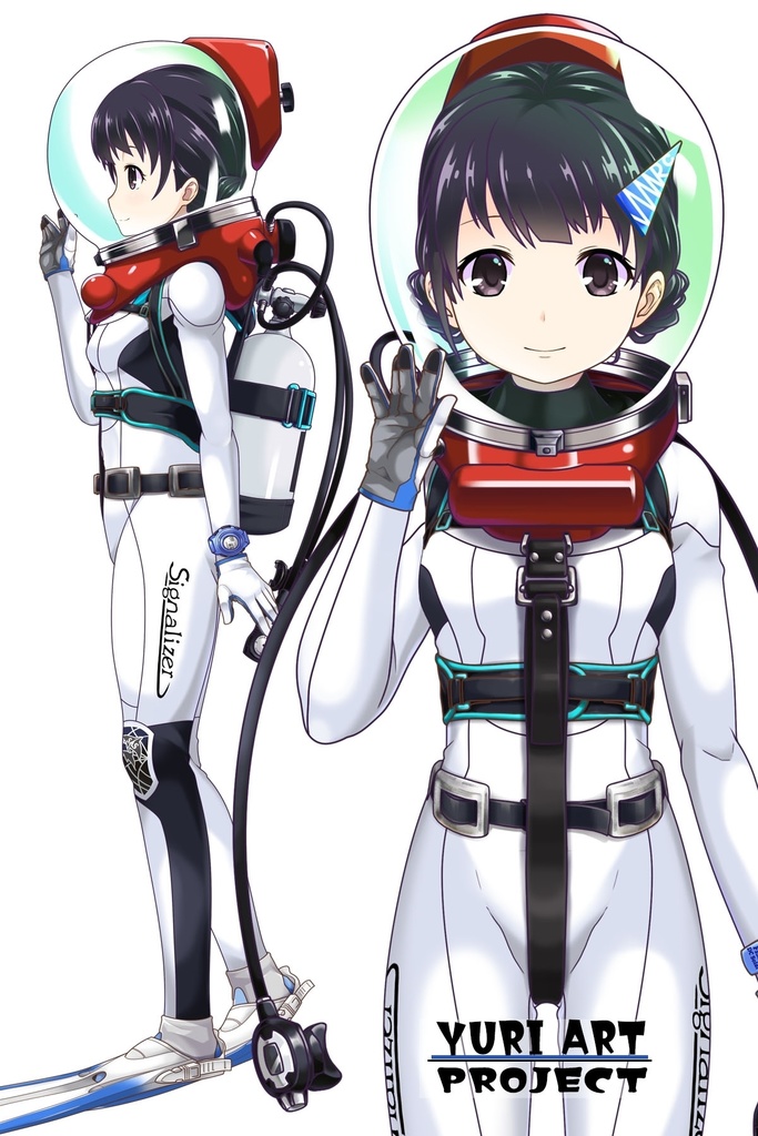 ゆりちゃんとスキューバーダイビング(LAMA bubble helmet Part5) Yuri enjoying scuba diving -LAMA bubble helmet Part5