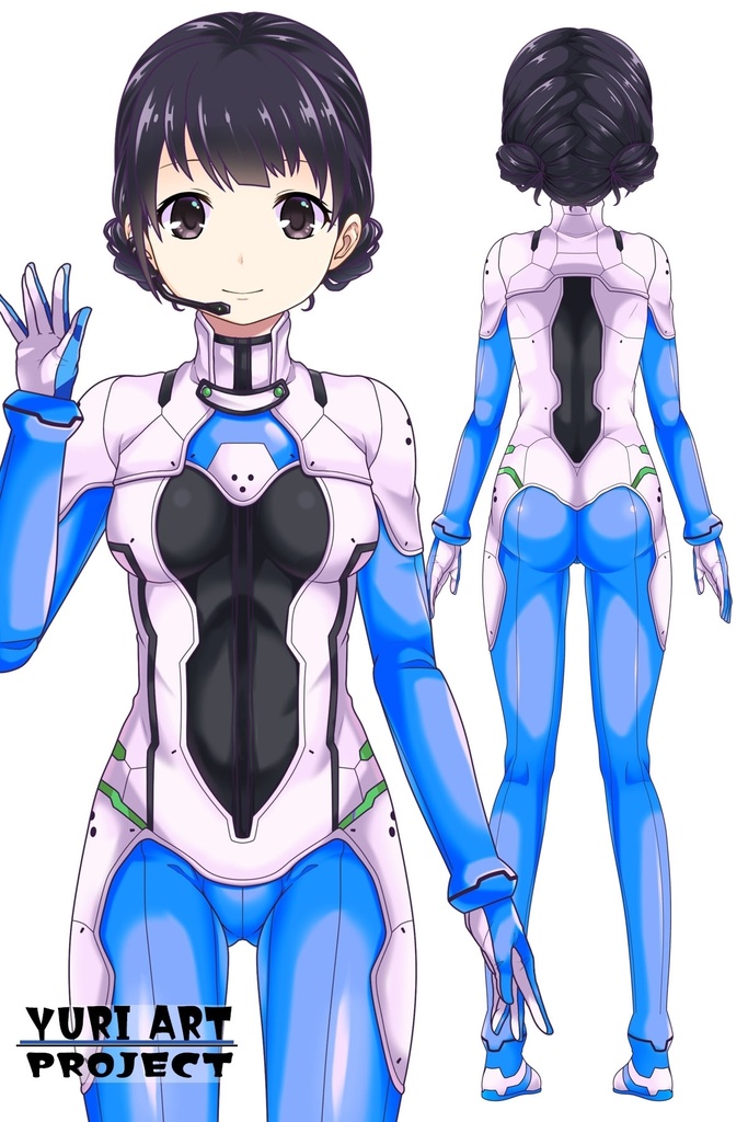 ゆりちゃんとスキューバーダイビング(近未来ヘルメット型装備編 Part1)シニヨンヘア Yuri enjoying scuba diving - Near-future helmet-type  equipment Part1 Chignon Hairstyles