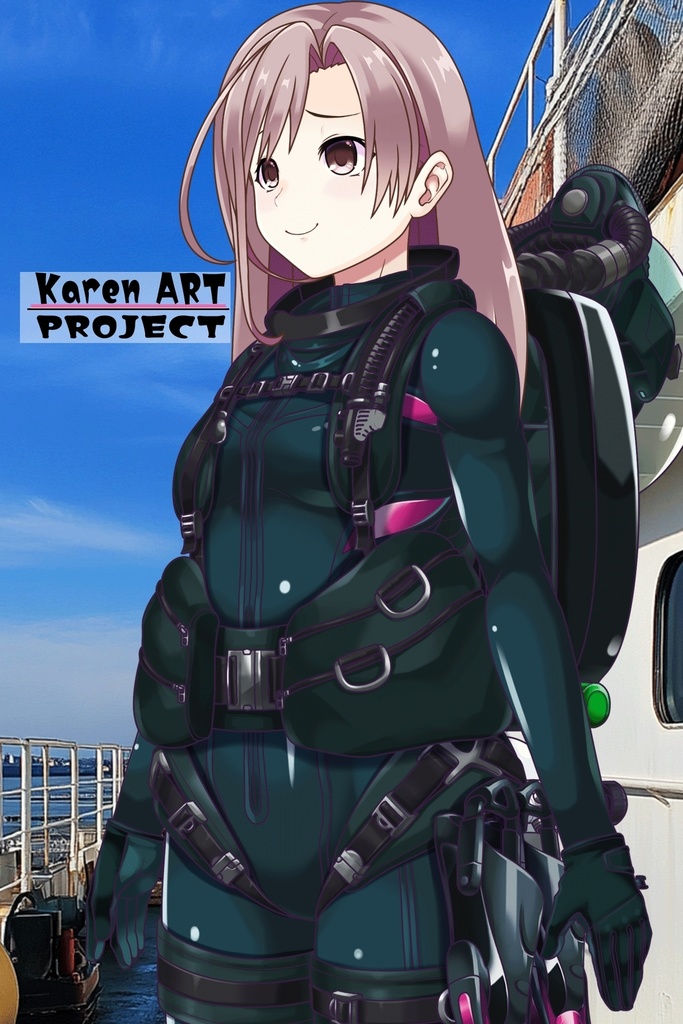 カレンちゃんとスキューバーダイビング(リブリーザー装備編 Part6)ロングヘア Karen enjoying scuba diving - RebreatherEquipment Part6 long hair