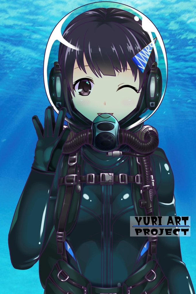 ゆりちゃんとスキューバーダイビング(リブリーザー装備編 Part3)ロングヘア Yuri enjoying scuba diving - RebreatherEquipment Part3 long hair
