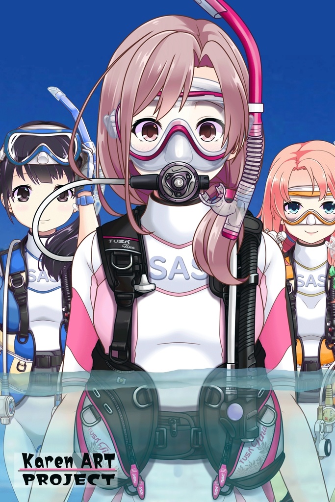 カレンちゃんとスキューバーダイビング(TUSA器材編 Part1) Karen enjoying scuba diving -TUSA Equipment Part1