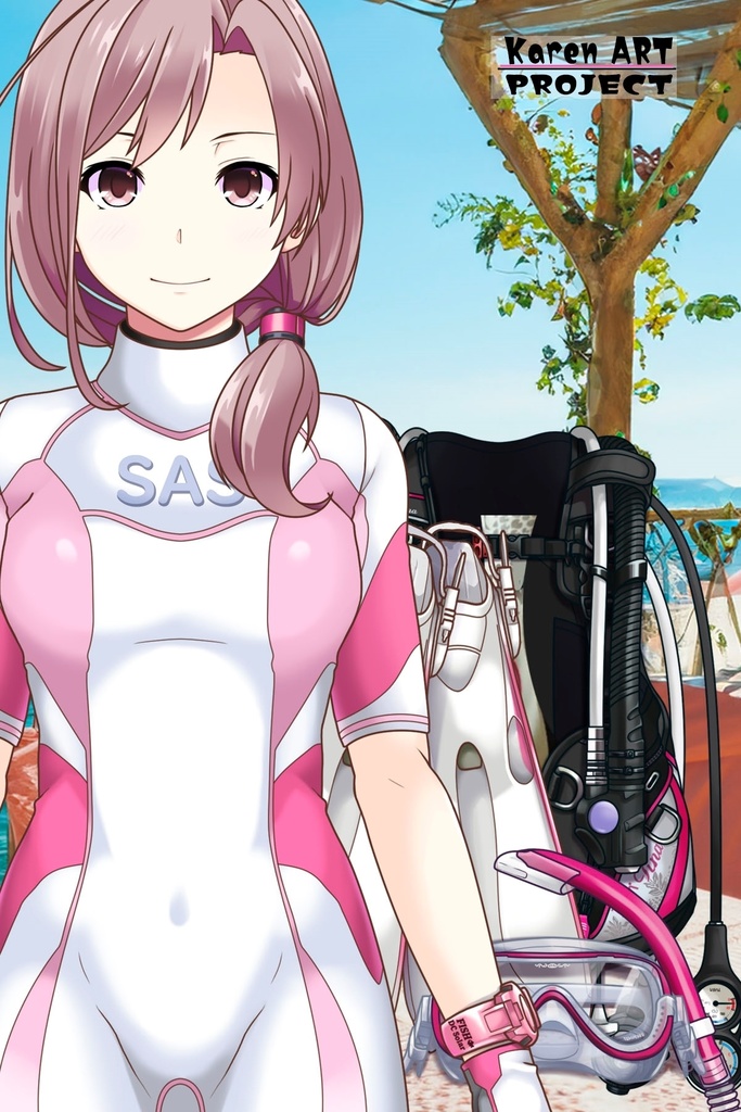 カレンちゃんとスキューバーダイビング(TUSA器材編 Part1) Karen enjoying scuba diving -TUSA Equipment Part1