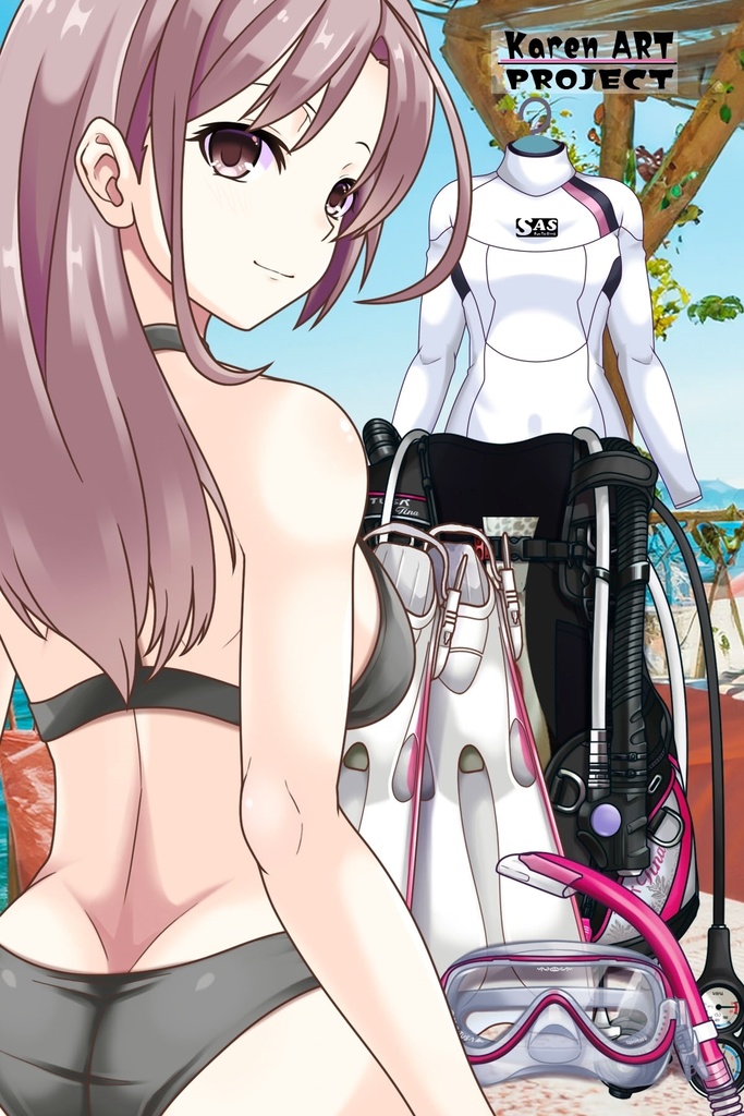 カレンちゃんとスキューバーダイビング(TUSA器材編 Part2) Karen enjoying scuba diving -TUSA Equipment Part2