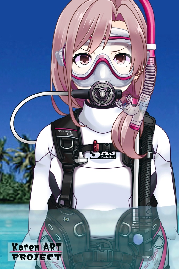 カレンちゃんとスキューバーダイビング(TUSA器材編 Part2) Karen enjoying scuba diving -TUSA Equipment Part2
