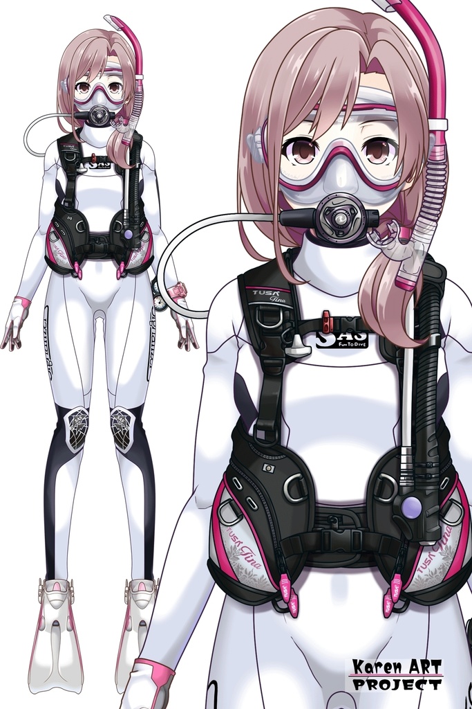 カレンちゃんとスキューバーダイビング(TUSA器材編 Part2) Karen enjoying scuba diving -TUSA Equipment Part2