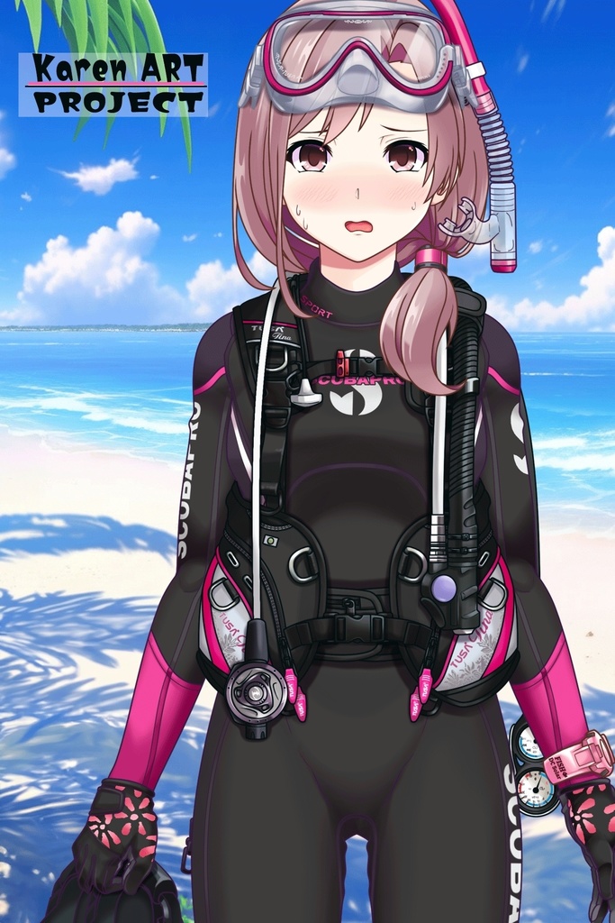 カレンちゃんとスキューバーダイビング(TUSA器材編 Part3) Karen enjoying scuba diving -TUSA Equipment Part3