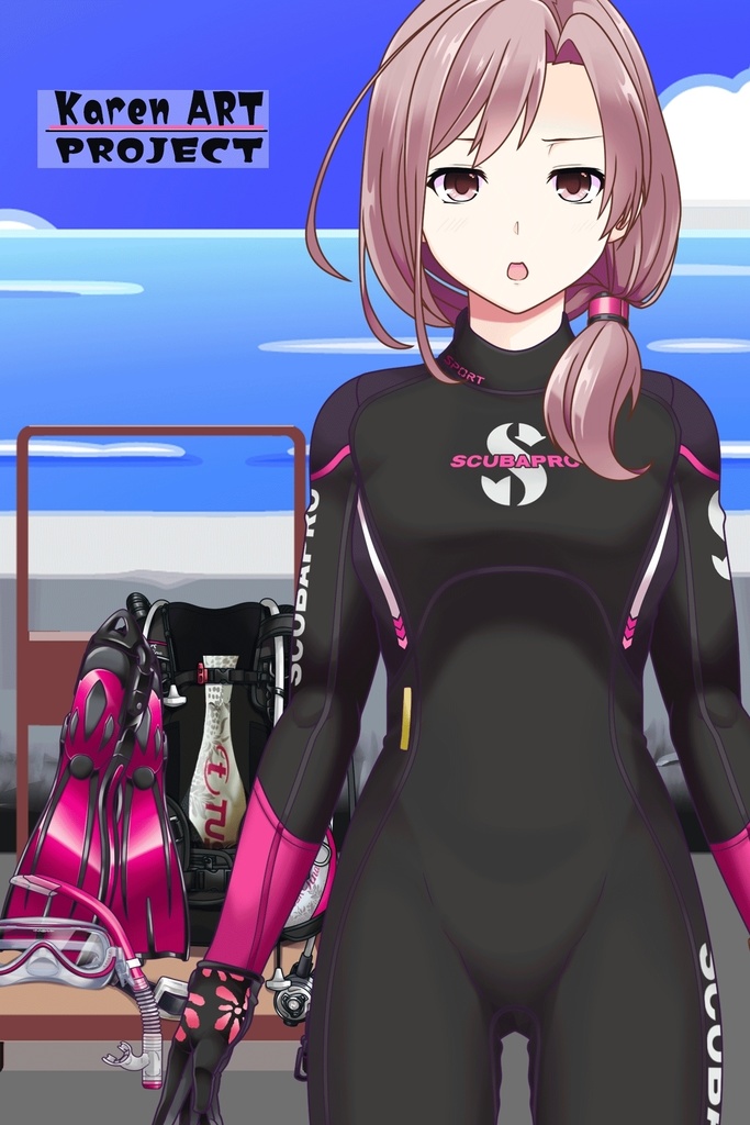 カレンちゃんとスキューバーダイビング(TUSA器材編 Part3) Karen enjoying scuba diving -TUSA Equipment Part3