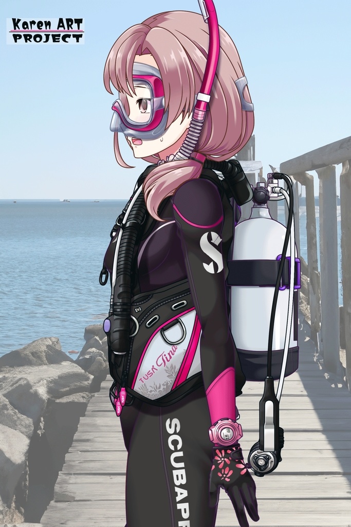 カレンちゃんとスキューバーダイビング(TUSA器材編 Part3) Karen enjoying scuba diving -TUSA Equipment Part3