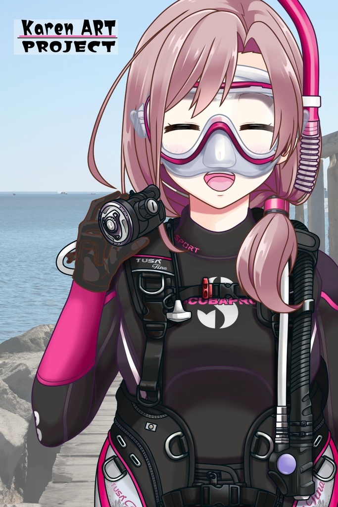 カレンちゃんとスキューバーダイビング(TUSA器材編 Part3) Karen enjoying scuba diving -TUSA Equipment Part3