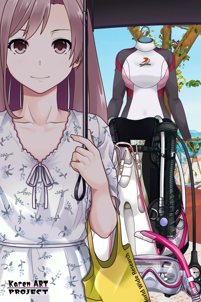 カレンちゃんとスキューバーダイビング(TUSA器材編 Part4) Karen enjoying scuba diving -TUSA Equipment Part4