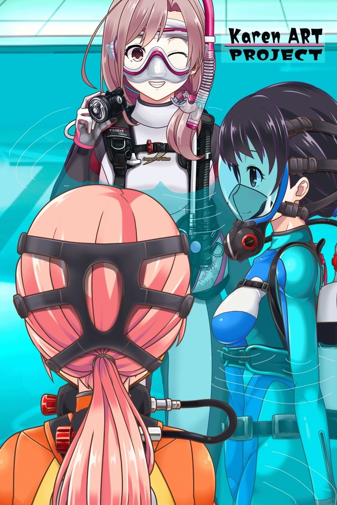 カレンちゃんとスキューバーダイビング(TUSA器材編 Part4) Karen enjoying scuba diving -TUSA Equipment Part4