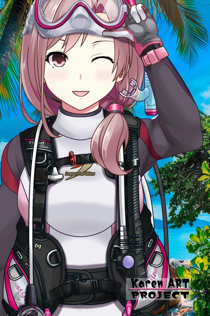 カレンちゃんとスキューバーダイビング(TUSA器材編 Part4) Karen enjoying scuba diving -TUSA Equipment Part4