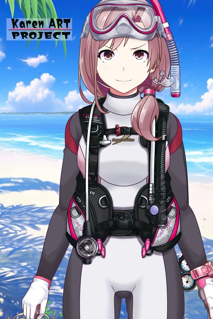 カレンちゃんとスキューバーダイビング(TUSA器材編 Part4) Karen enjoying scuba diving -TUSA Equipment Part4