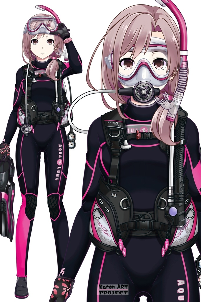 カレンちゃんとスキューバーダイビング(TUSA器材編 Part5) Karen enjoying scuba diving -TUSA Equipment Part5