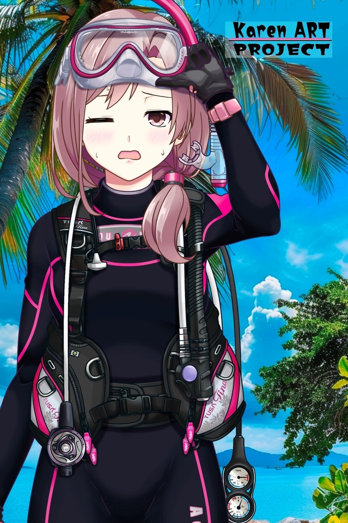 カレンちゃんとスキューバーダイビング(TUSA器材編 Part5) Karen enjoying scuba diving -TUSA Equipment Part5