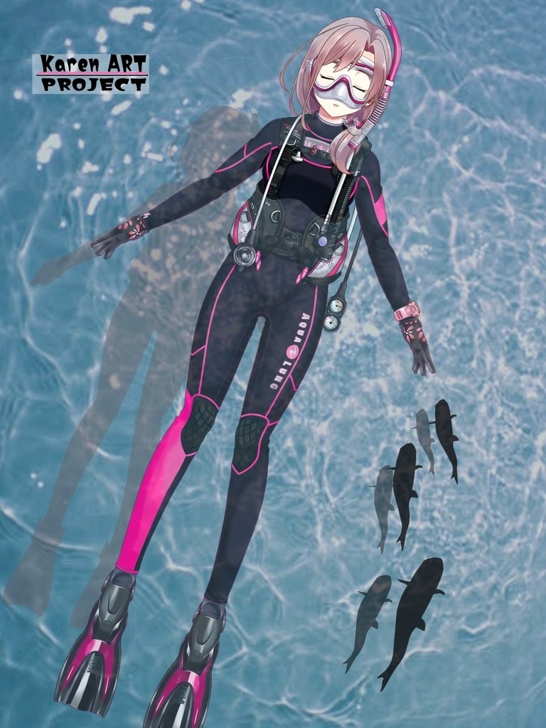 カレンちゃんとスキューバーダイビング(TUSA器材編 Part5) Karen enjoying scuba diving -TUSA Equipment Part5