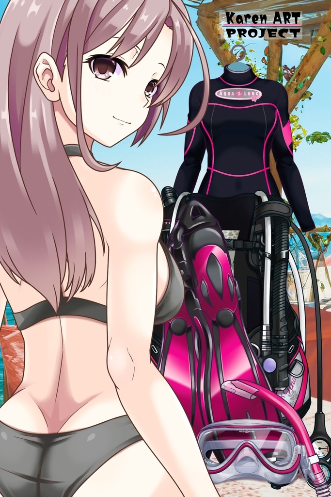 カレンちゃんとスキューバーダイビング(TUSA器材編 Part5) Karen enjoying scuba diving -TUSA Equipment Part5