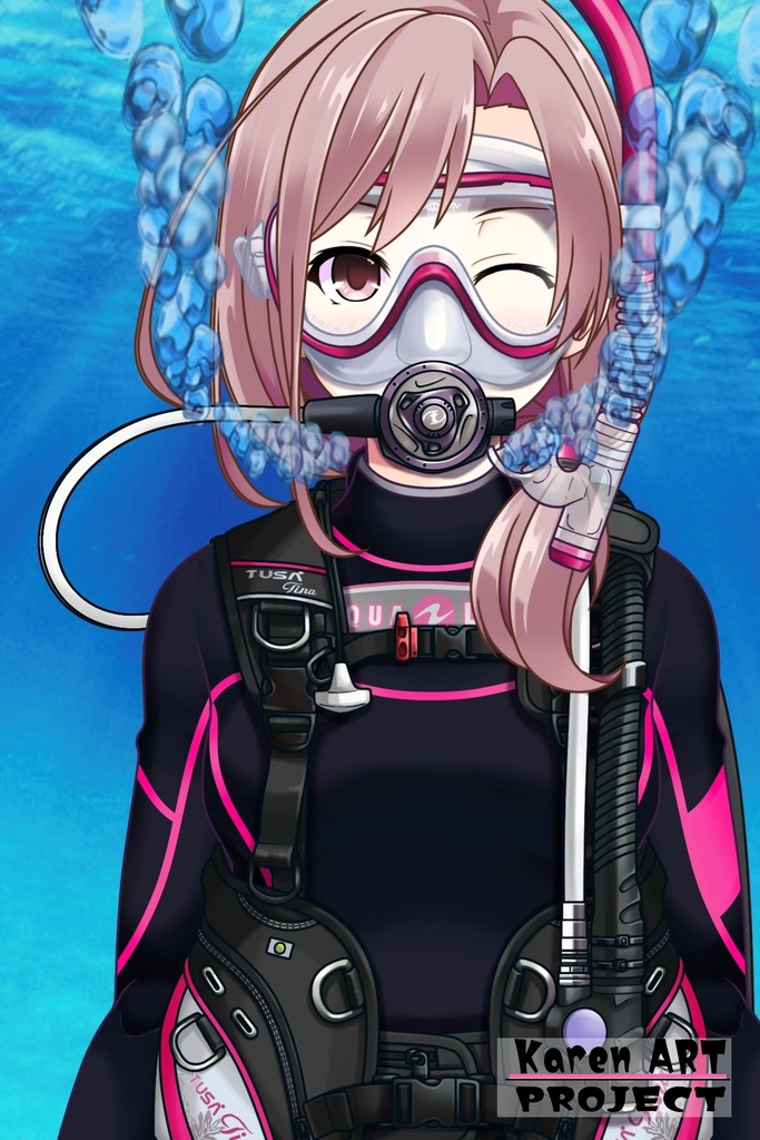 カレンちゃんとスキューバーダイビング(TUSA器材編 Part5) Karen enjoying scuba diving -TUSA Equipment Part5