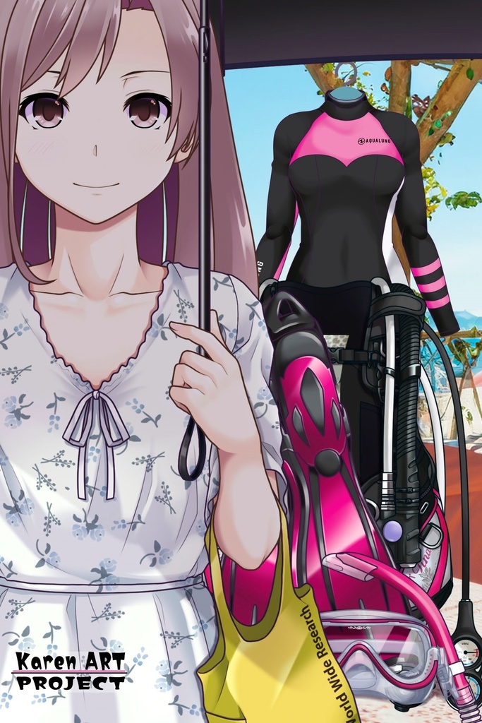 カレンちゃんとスキューバーダイビング(TUSA器材編 Part6) Karen enjoying scuba diving -TUSA Equipment Part6