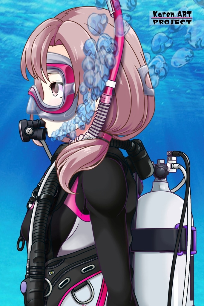 カレンちゃんとスキューバーダイビング(TUSA器材編 Part6) Karen enjoying scuba diving -TUSA Equipment Part6