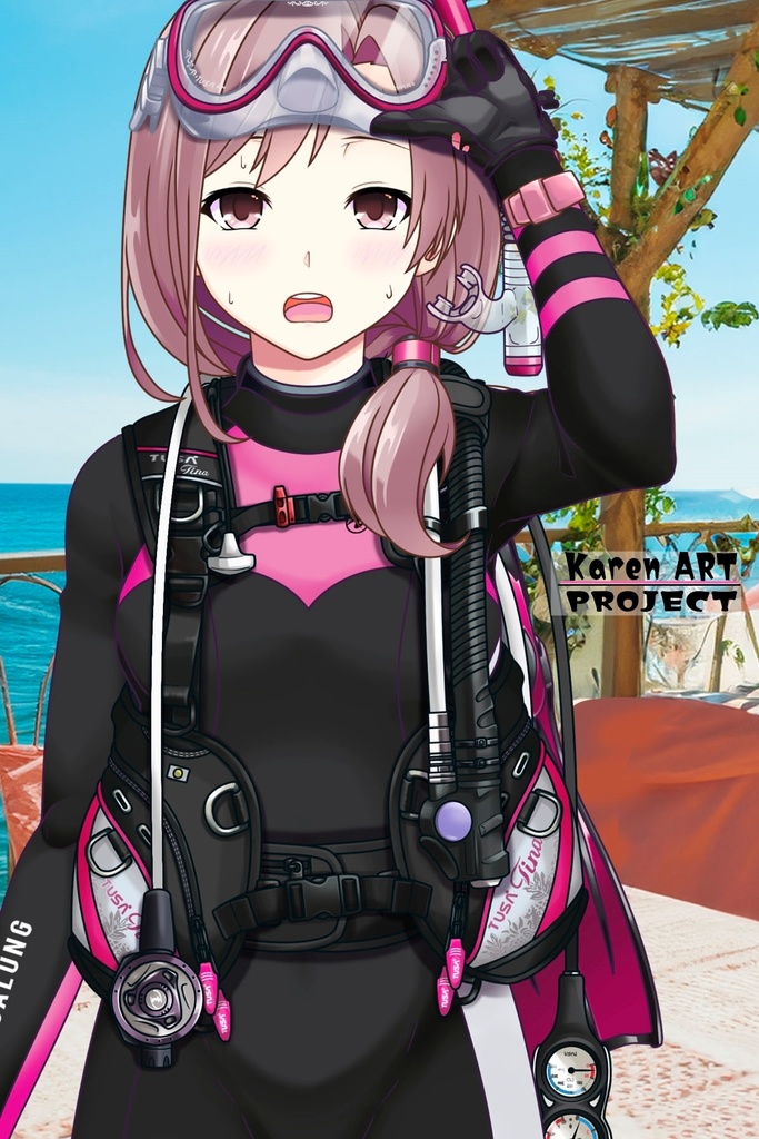 カレンちゃんとスキューバーダイビング(TUSA器材編 Part6) Karen enjoying scuba diving -TUSA Equipment Part6