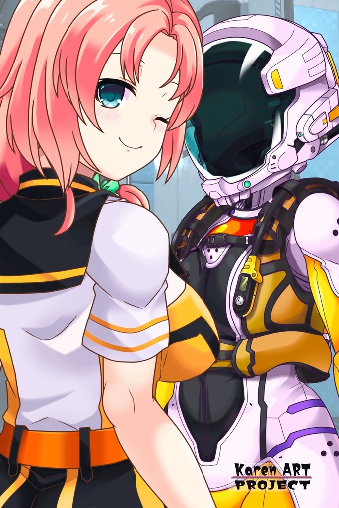 亜美ちゃんとスキューバーダイビング(近未来型装備編)斜め前アングル Ami enjoying scuba diving(Near-future equipment version Edition)Diagonal front angle