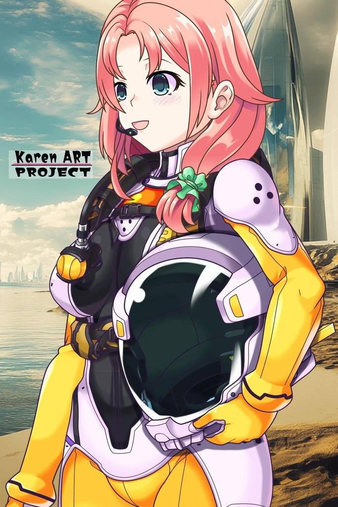 亜美ちゃんとスキューバーダイビング(近未来型装備編)斜め前アングル Ami enjoying scuba diving(Near-future equipment version Edition)Diagonal front angle