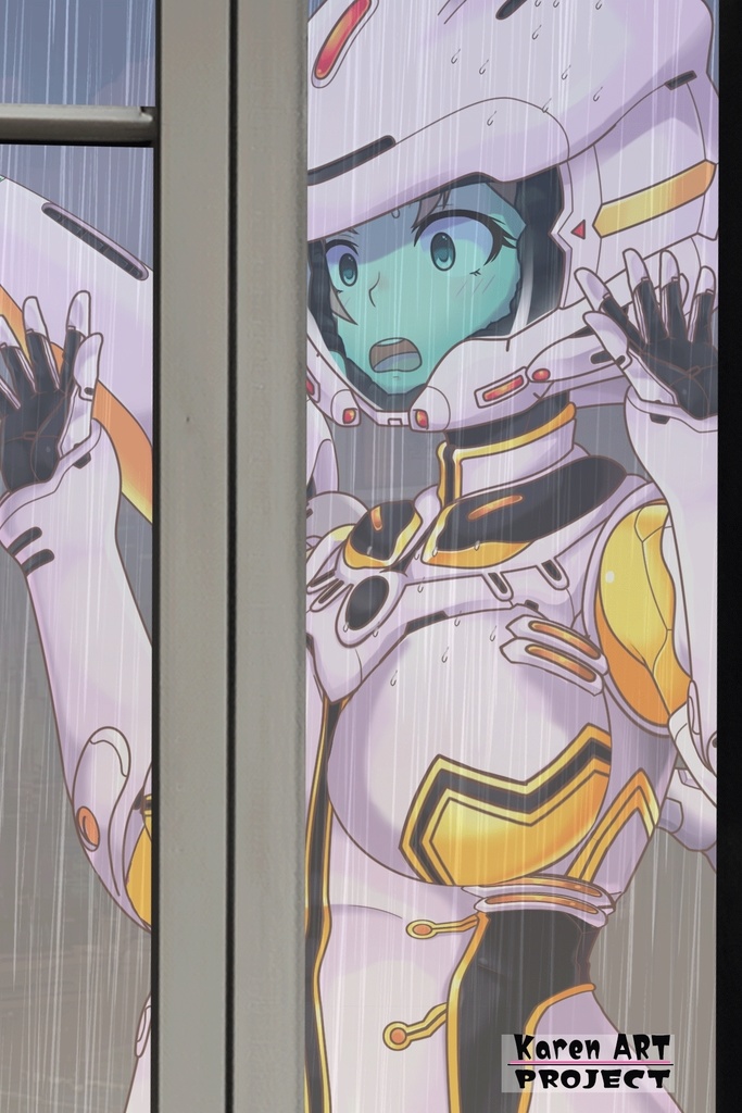 亜美ちゃん&フライトスーツ (飛行装備編)蝶型スーツ 斜め前アングル Ami And Flight Suit -Flight Equipment-Butterfly suit Diagonal front angle