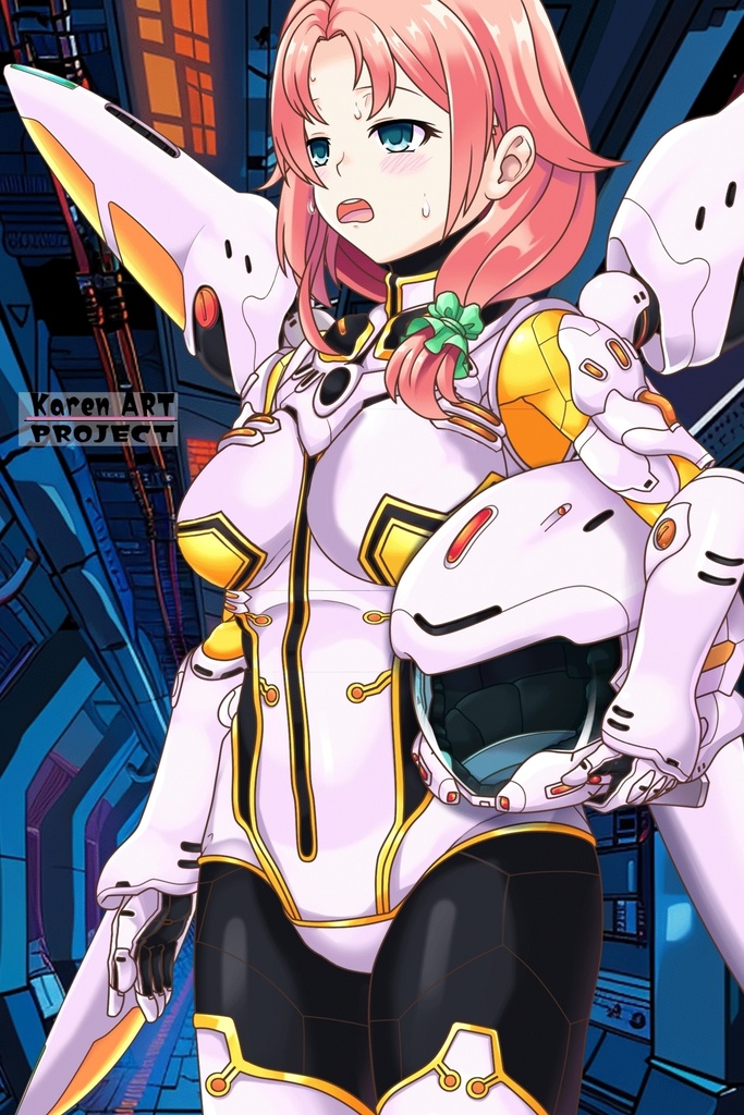 亜美ちゃん&フライトスーツ (飛行装備編)蝶型スーツ 斜め前アングル Ami And Flight Suit -Flight Equipment-Butterfly suit Diagonal front angle