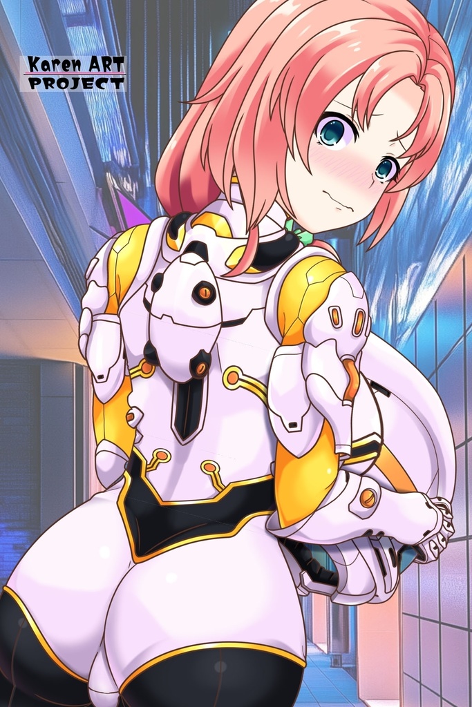 亜美ちゃん&フライトスーツ (飛行装備編)蝶型スーツ 背面アングル Ami And Flight Suit -Flight Equipment-Butterfly suit Back Angle