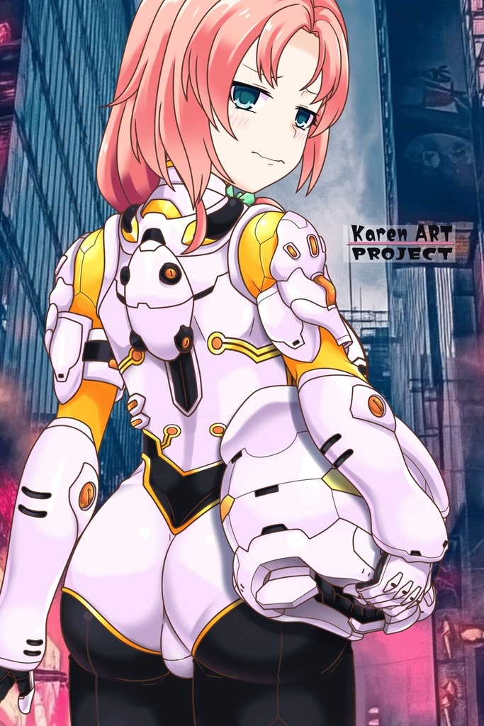 亜美ちゃん&フライトスーツ (飛行装備編)蝶型スーツ 背面アングル Ami And Flight Suit -Flight Equipment-Butterfly suit Back Angle