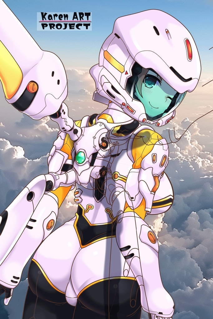 亜美ちゃん&フライトスーツ (飛行装備編)蝶型スーツ 背面アングル Ami And Flight Suit -Flight Equipment-Butterfly suit Back Angle