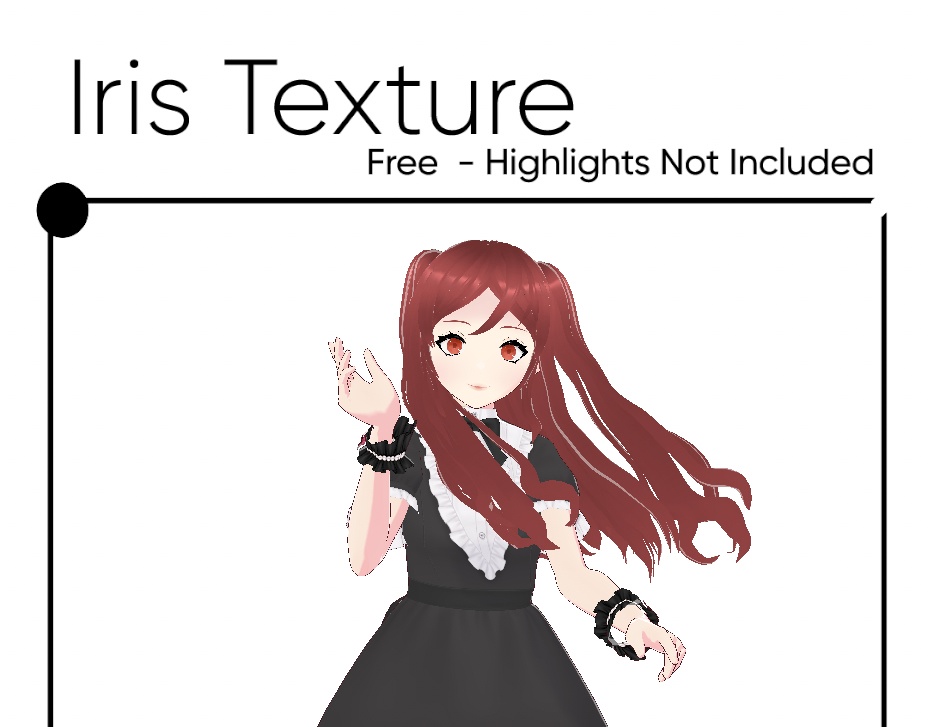 [Free] Red Iris Color Texture - 【無料】赤い虹彩カラーテクスチャ