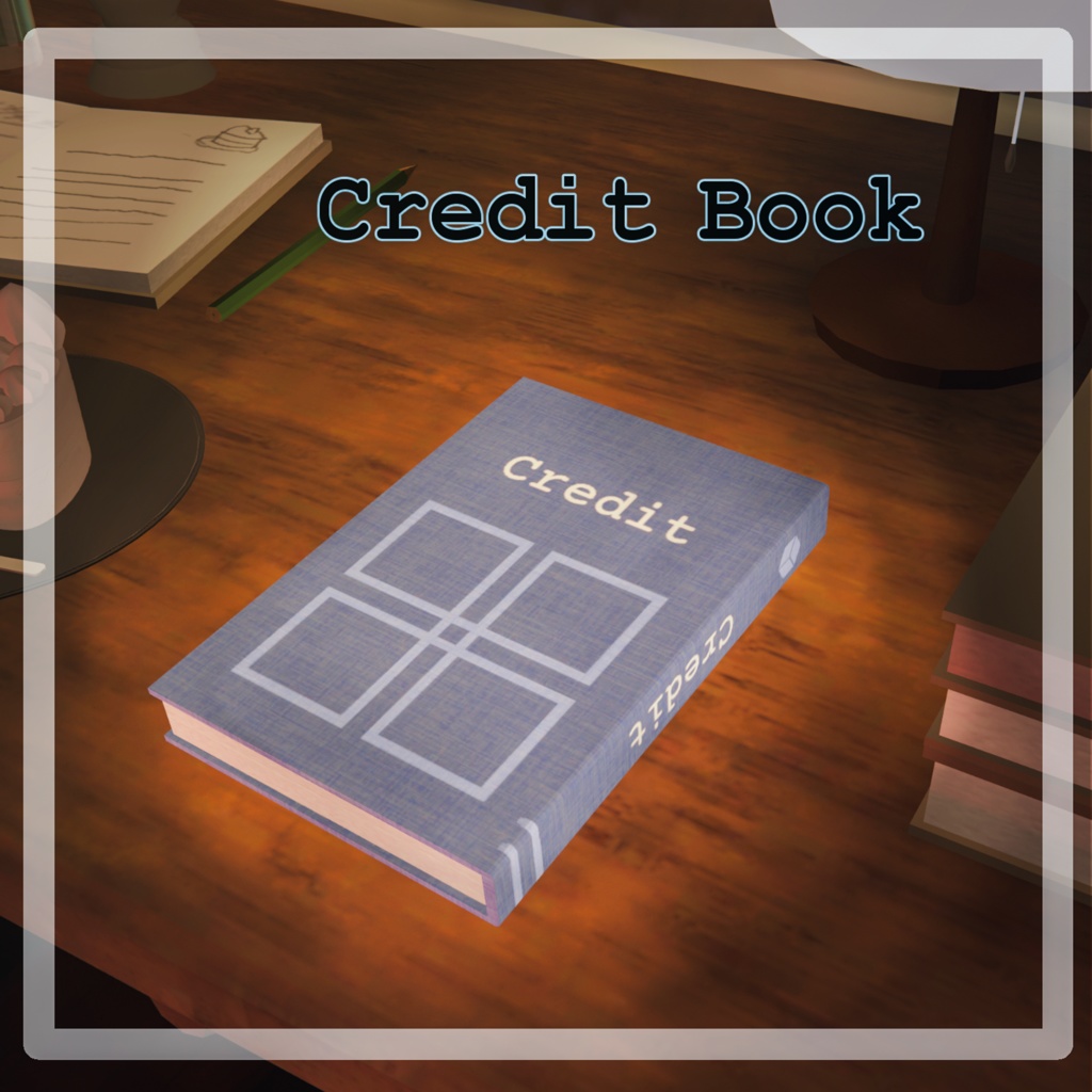 【VRCワールド想定】CreditBook【無料】