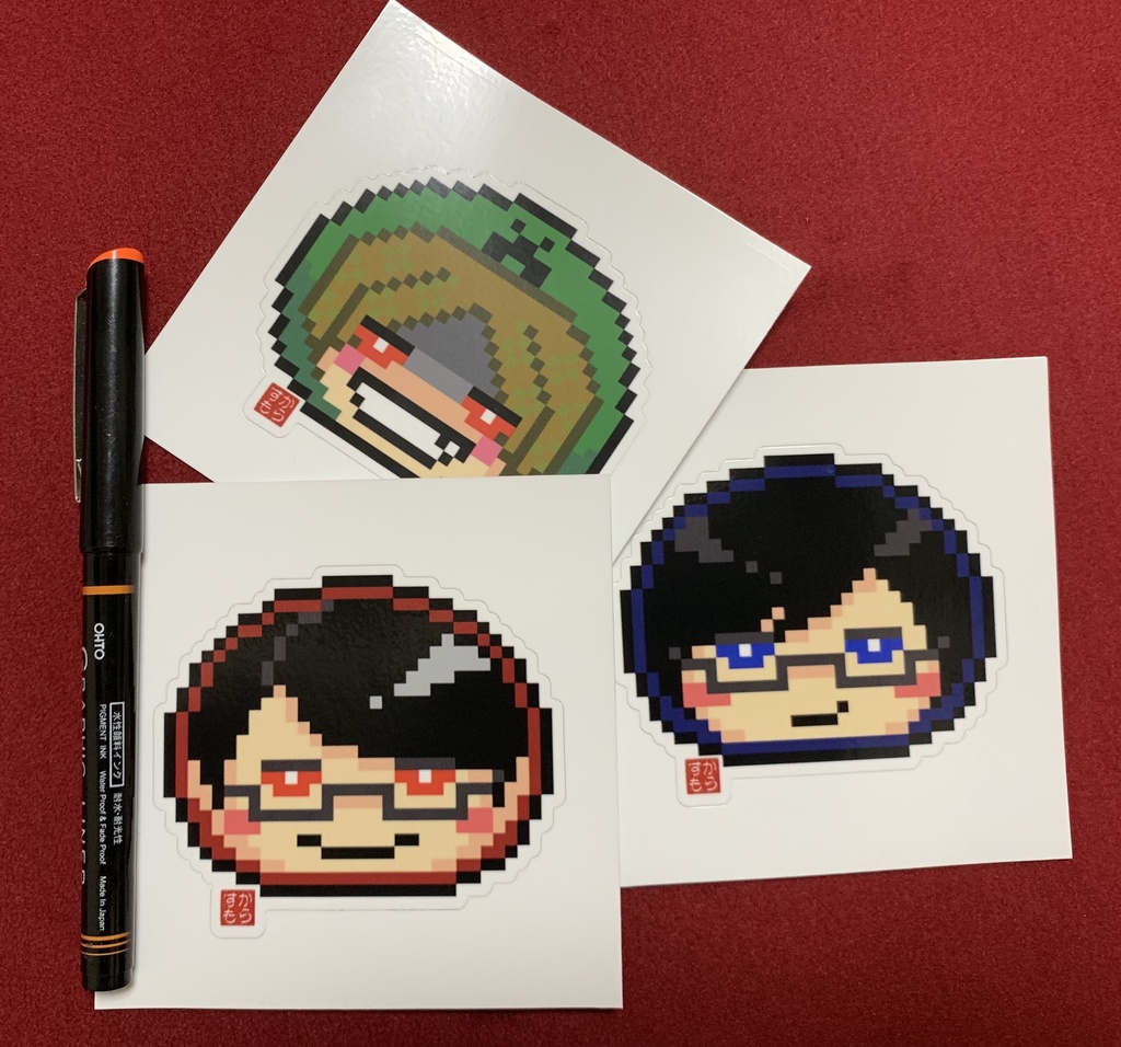 wrwrd!ドット絵ステッカー【各種】