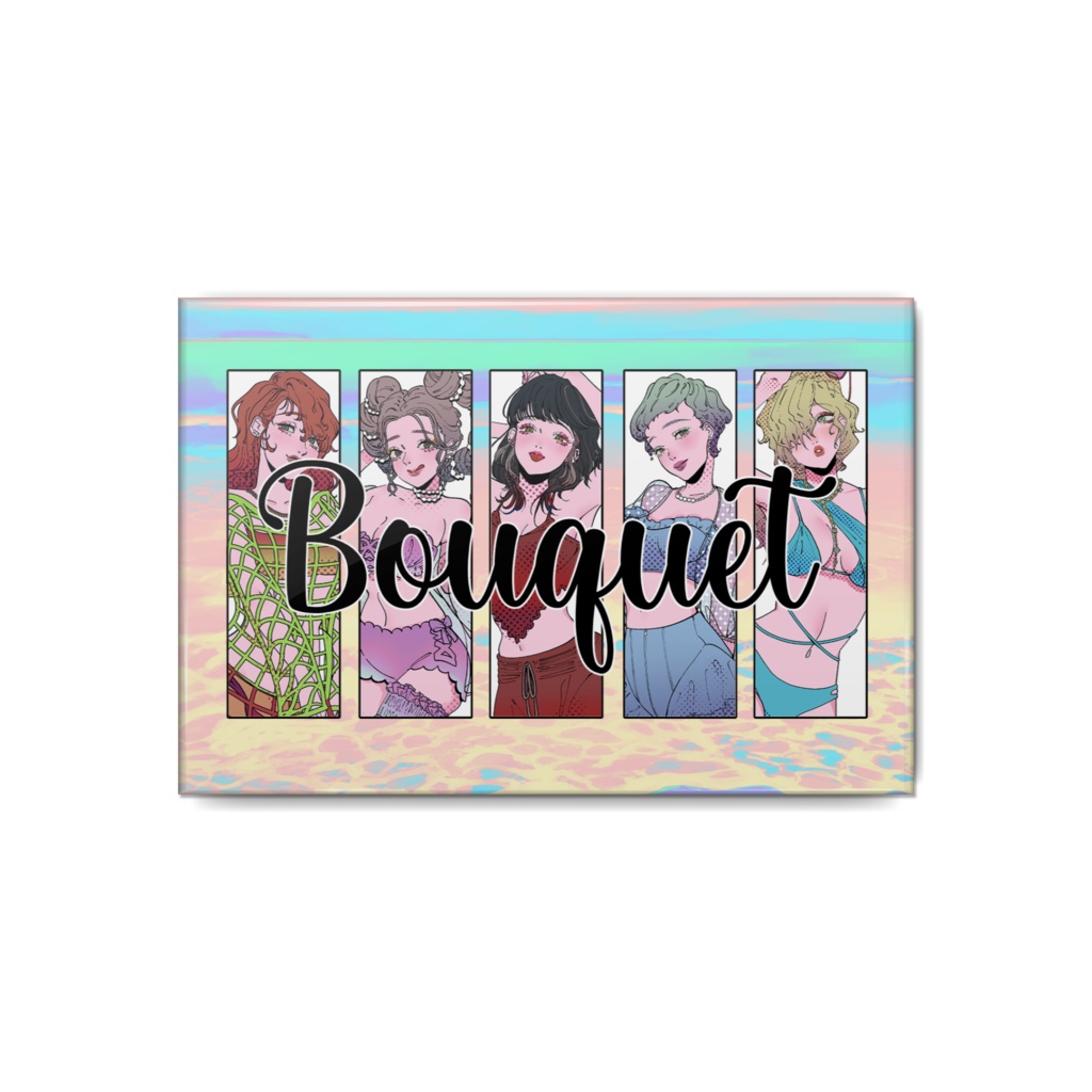 【缶バッジ】Bouquet / 第2弾ver（長方形）