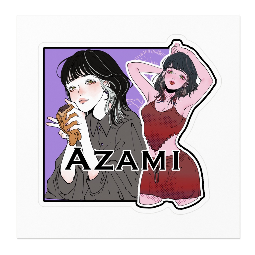 【ステッカー】薊