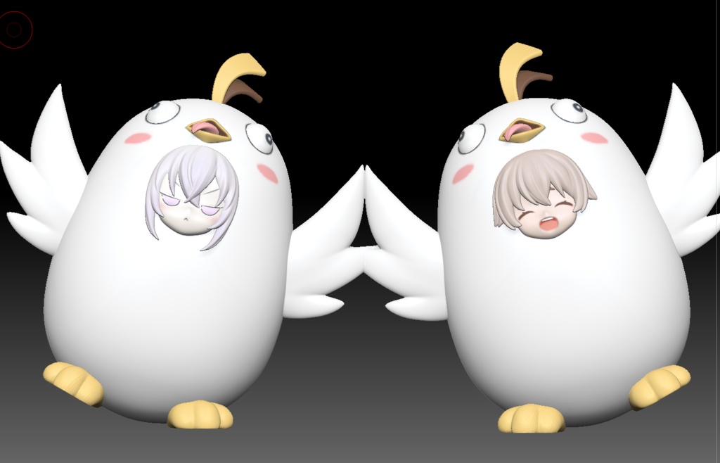 ブルーアーカイブ - ペロロ着ぐるみ(アズサ·ヒフミ) STL file for 3D printing