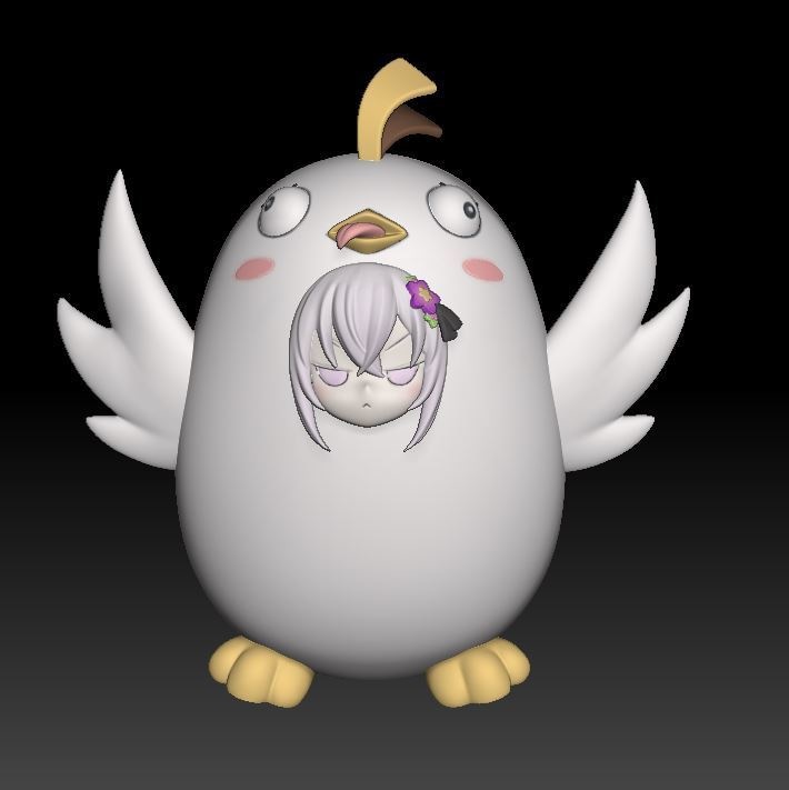 ブルーアーカイブ - ペロロ着ぐるみ(アズサ·ヒフミ) STL file for 3D printing