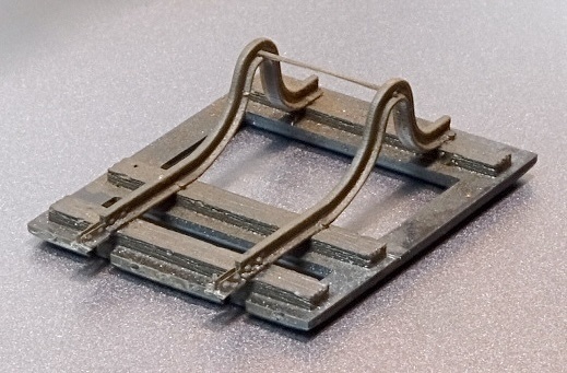 Nゲージ用 第三種乙車止め(未塗装サポート付き)