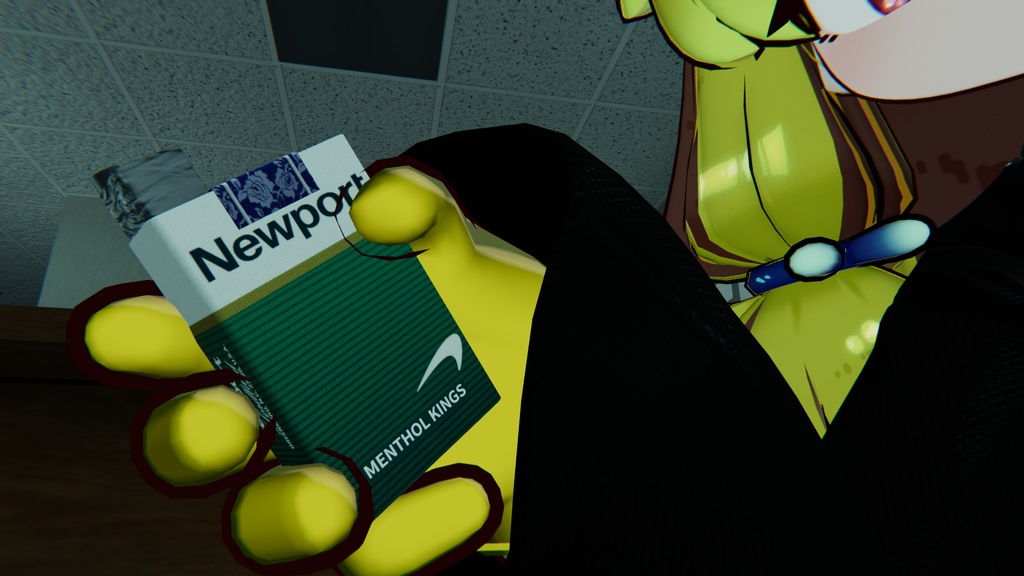 【無料】NewportMenthol【たばこギミック用テクスチャ】【VRChat】