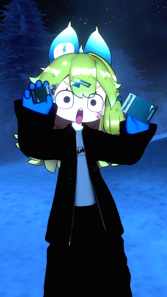 【無料】NewportMenthol【たばこギミック用テクスチャ】【VRChat】