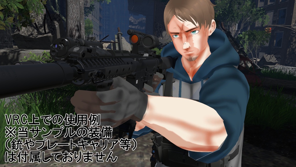 PMC風VRoidアバター「David」セット 筋肉差分付き .VRM&.vroid