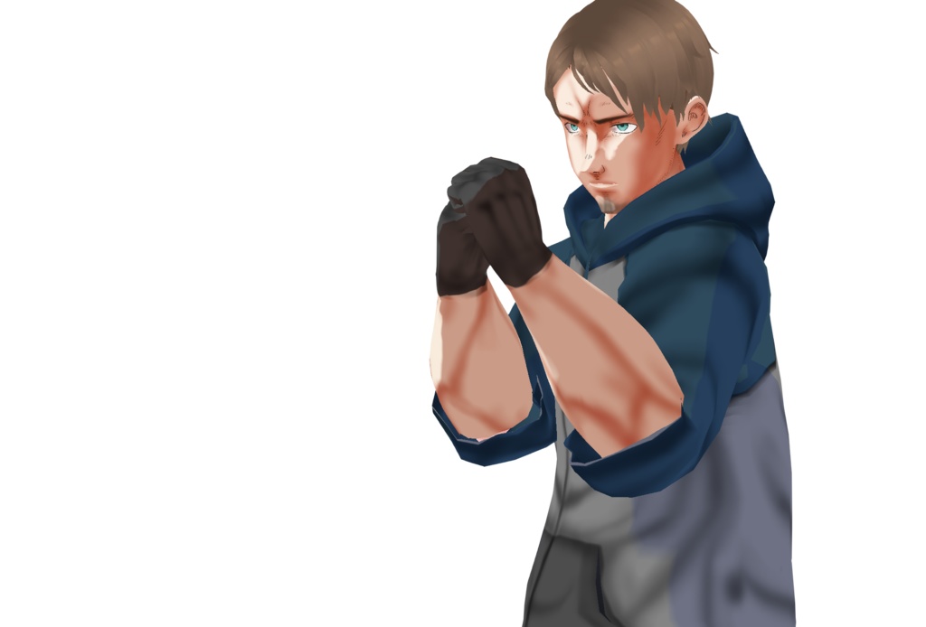 PMC風VRoidアバター「David」セット 筋肉差分付き .VRM&.vroid