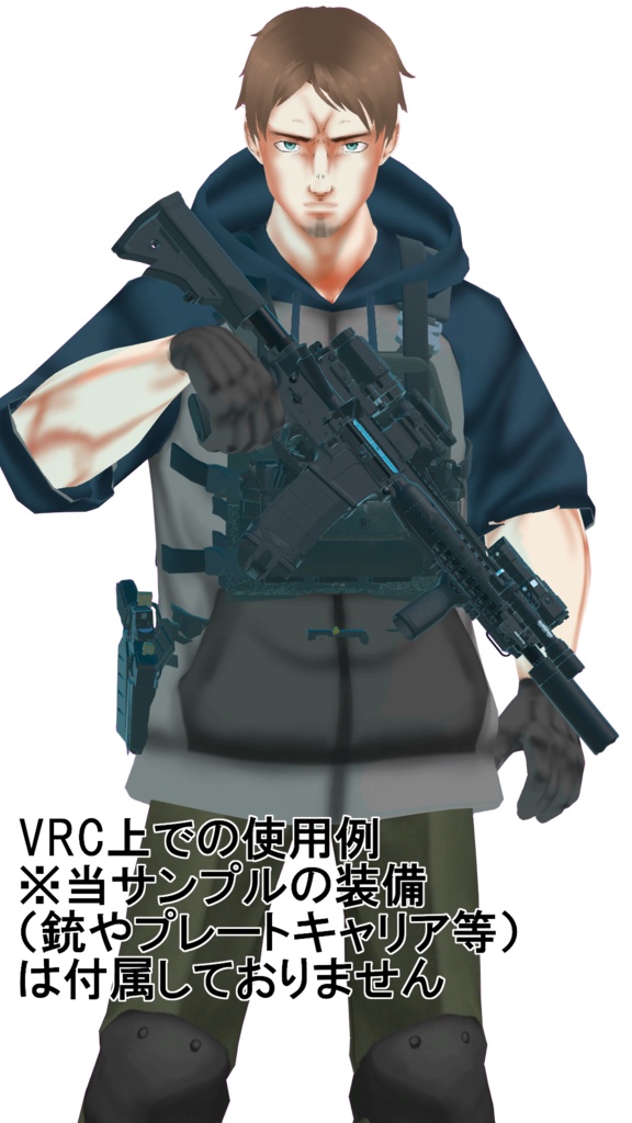 PMC風VRoidアバター「David」セット 筋肉差分付き .VRM&.vroid