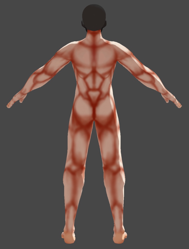 一般兵士風VRoidアバター「Grunt」セット 筋肉差分付き .VRM&.vroid